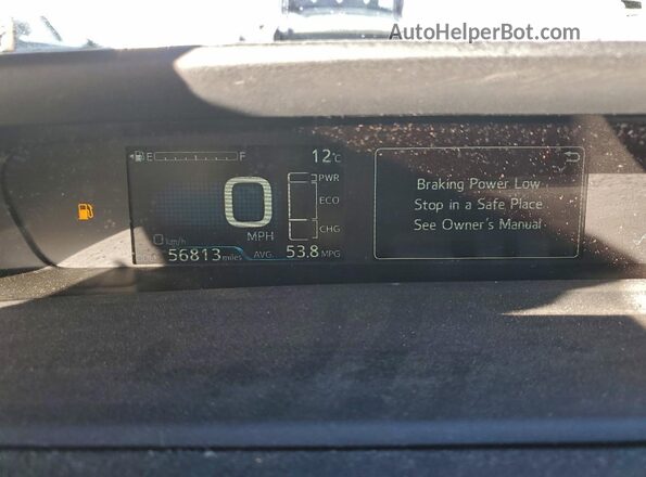 JTDKAMFU4N3176501 2022 TOYOTA PRIUS Silver Instrument cluster view