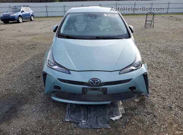 JTDKAMFU5M3135728 2021 TOYOTA PRIUS Green 
