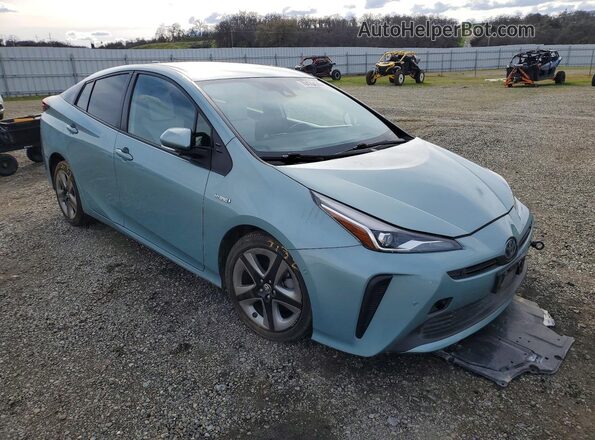 JTDKAMFU5M3135728 2021 TOYOTA PRIUS Green 