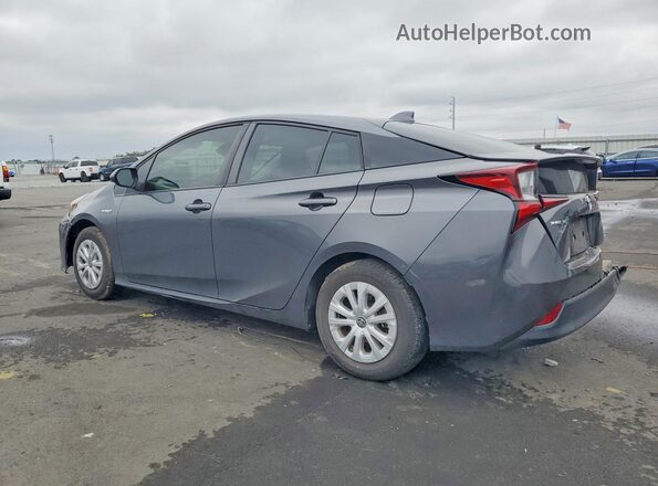 JTDKAMFU7M3141210 2021 TOYOTA PRIUS Charcoal Rear left