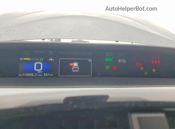 JTDKAMFU7M3141210 2021 TOYOTA PRIUS Charcoal Instrument cluster view