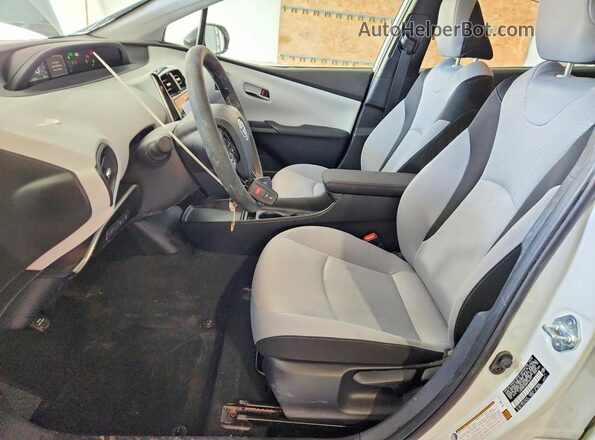 JTDKAMFU8M3126747 2021 TOYOTA PRIUS White Սալոնի դիմացի տեսք