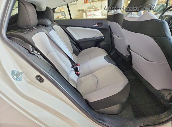 JTDKAMFU8M3126747 2021 TOYOTA PRIUS White Հետևի նստատեղերի տեսք