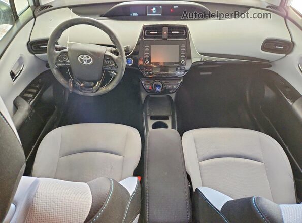 JTDKAMFU8M3126747 2021 TOYOTA PRIUS White Առջևի վահանակի տեսք