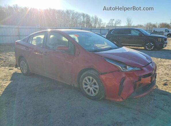JTDKAMFU8M3150109 2021 TOYOTA PRIUS Красный Передняя правая четверть