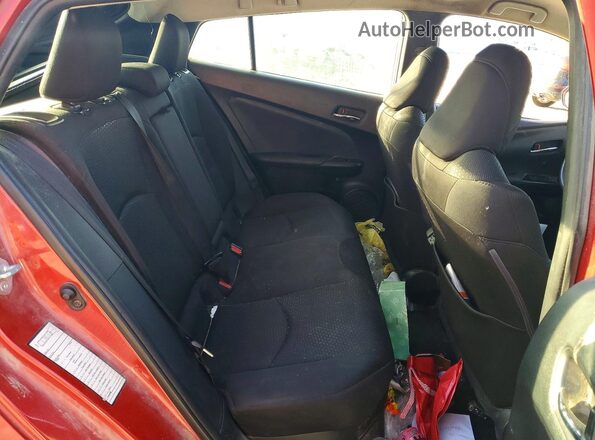 JTDKAMFU8M3150109 2021 TOYOTA PRIUS Красный Вид задних сидений
