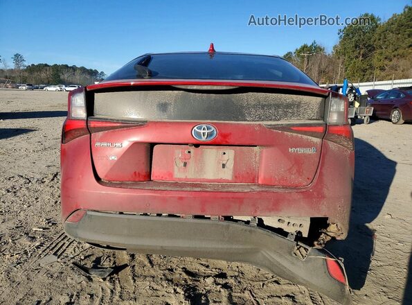 JTDKAMFU8M3150109 2021 TOYOTA PRIUS Красный Вид сзади