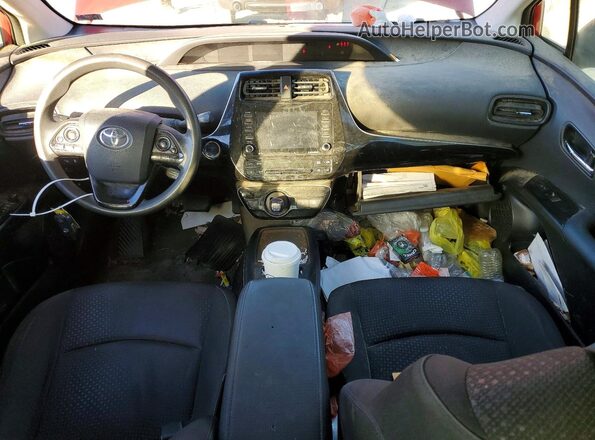JTDKAMFU8M3150109 2021 TOYOTA PRIUS Красный Вид панели приборов