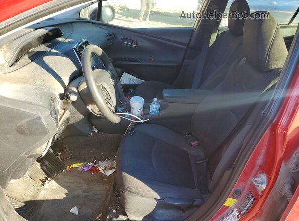 JTDKAMFU8M3150109 2021 TOYOTA PRIUS Красный Вид салона спереди