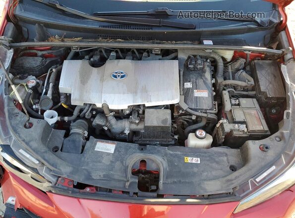 JTDKAMFU8M3150109 2021 TOYOTA PRIUS Красный Вид задней части салона