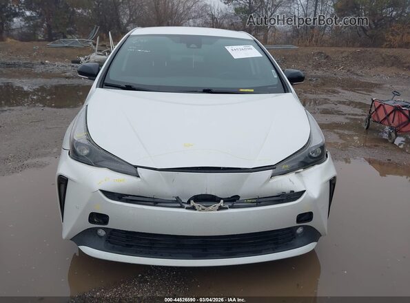 JTDKAMFUXM3126880 2021 TOYOTA PRIUS White Widok zestawu wskaźników