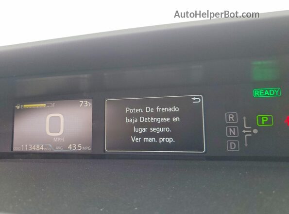 JTDKAMFUXN3160691 2022 TOYOTA PRIUS Silver Widok zestawu wskaźników