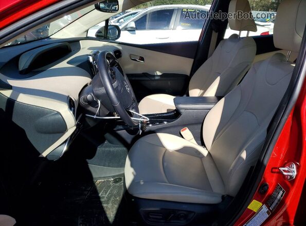JTDKAMFUXN3173411 2022 TOYOTA PRIUS Red Vista interior delantera