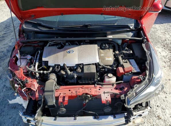 JTDKAMFUXN3173411 2022 TOYOTA PRIUS Red Vista interior trasera