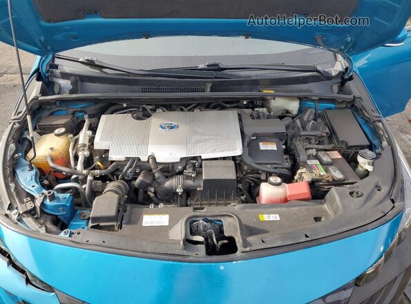 JTDKARFP2H3004527 2017 TOYOTA PRIUS Turquoise Սալոնի հետևի տեսք