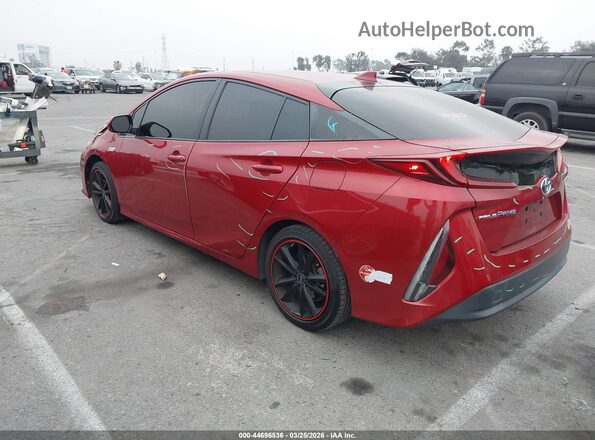 JTDKARFP8H3012681 2017 TOYOTA PRIUS PRIME Red Задня ліва чверть