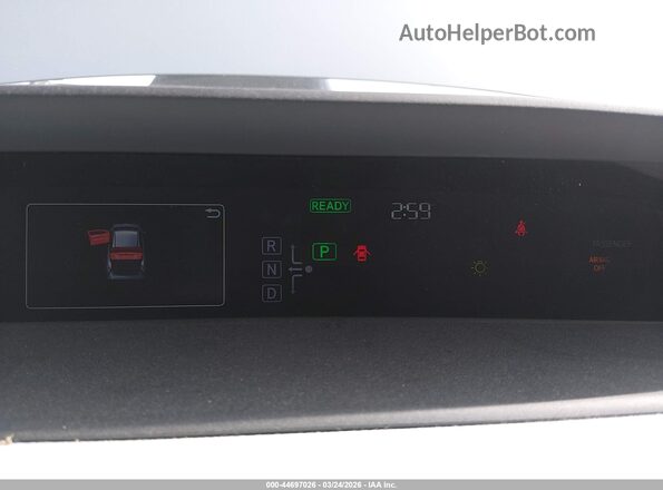 JTDKARFU1G3018570 2016 TOYOTA PRIUS White უკანა სავარძლების ხედი