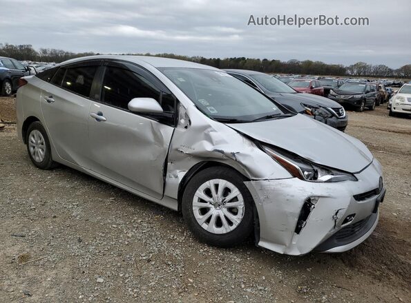 JTDKARFU4L3110458 2020 TOYOTA PRIUS Gray Delantero derecho