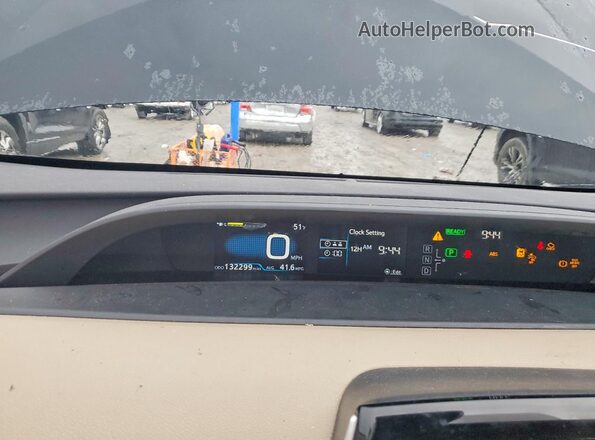 JTDL9RFU2K3012430 2019 TOYOTA PRIUS Black Instrument cluster view