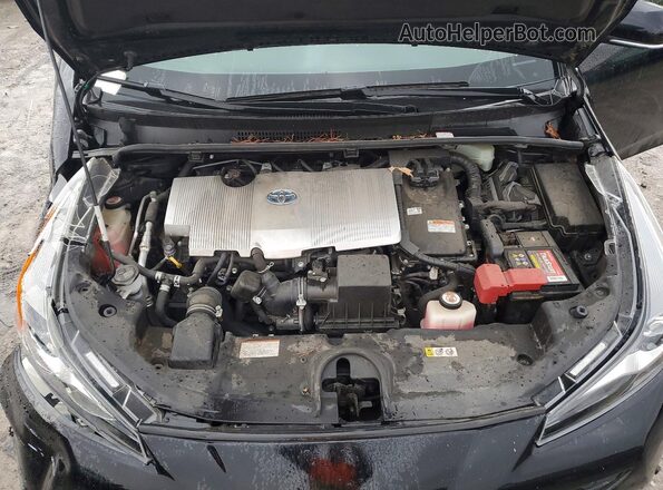 JTDL9RFU2K3012430 2019 TOYOTA PRIUS Black Engine compartment view