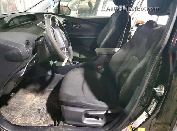 JTDL9RFU8K3011394 2019 TOYOTA PRIUS Black Вид салону спереду