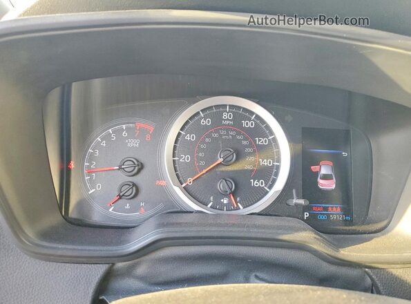 JTDS4MCE5MJ056821 2021 TOYOTA LL White Instrument cluster view