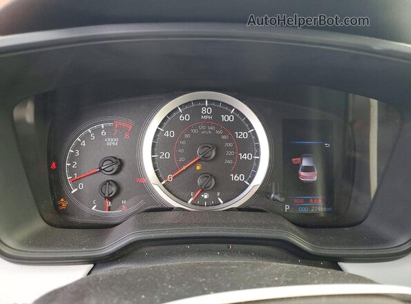 JTDS4MCE8MJ073788 2021 TOYOTA LL Red Вид щитка приладів