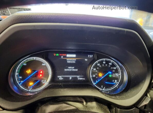 JTEAAAAH7MJ010158 2021 TOYOTA LIMITED Silver Вид щитка приладів