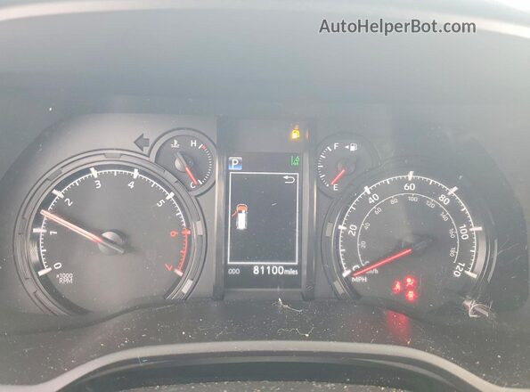JTEEU5JR0M5236432 2021 TOYOTA 4RUNNER White ხელსაწყოთა პანელის ხედი