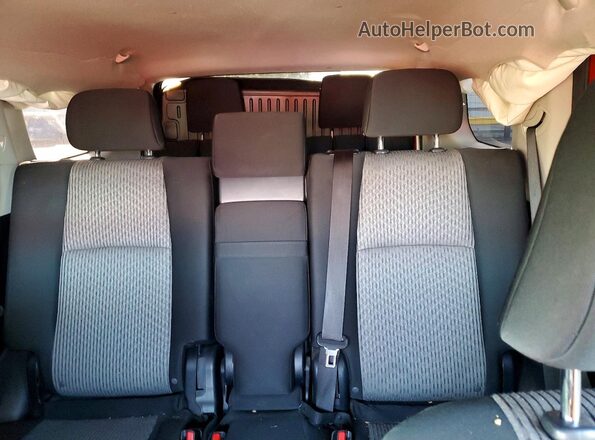 JTEEU5JR2M5236223 2021 TOYOTA 4RUNNER Red Вид задніх сидінь