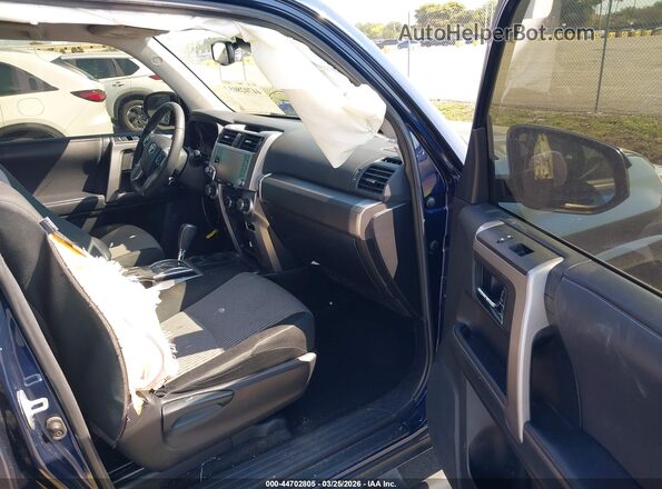 JTEEU5JR2M5246248 2021 TOYOTA 4RUNNER Blue წინა სალონის ხედი