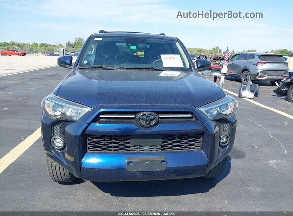 JTEEU5JR2M5246248 2021 TOYOTA 4RUNNER Blue ხელსაწყოთა პანელის ხედი