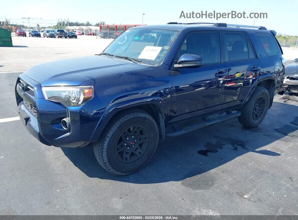 JTEEU5JR2M5246248 2021 TOYOTA 4RUNNER Blue წინა მარცხენა ხედი სამი მეოთხედიდან