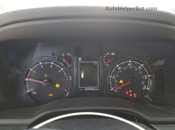 JTEMU5JR3M5960689 2021 TOYOTA 4RUNNER White Вид щитка приладів
