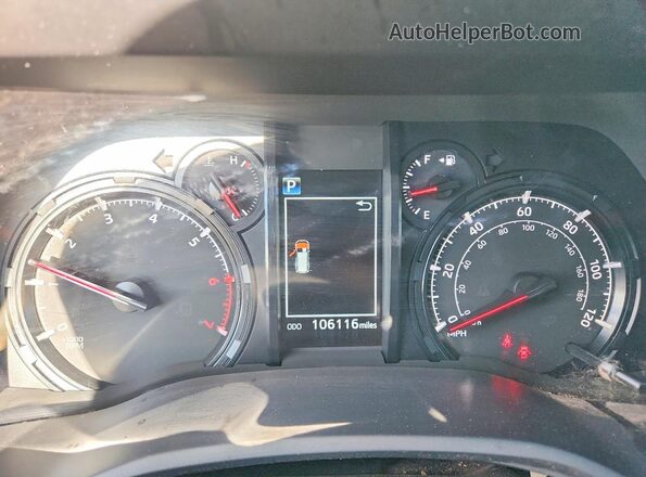 JTEMU5JR6M5900177 2021 TOYOTA 4RUNNER Black Widok zestawu wskaźników