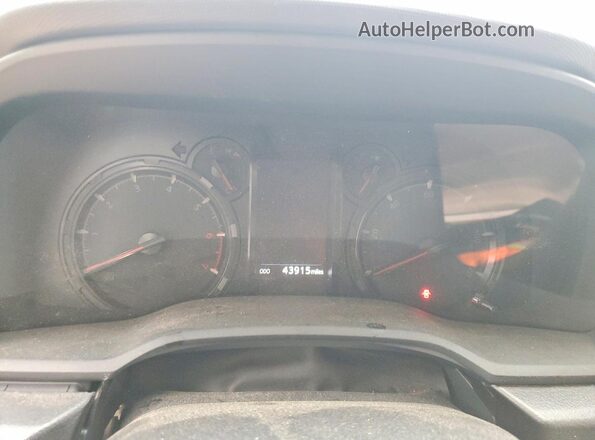 JTEMU5JR7N6066920 2022 TOYOTA 4RUNNER White Вид щитка приладів