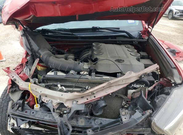 JTENU5JR5M5867547 2021 TOYOTA 4RUNNER Burgundy Rear interior view