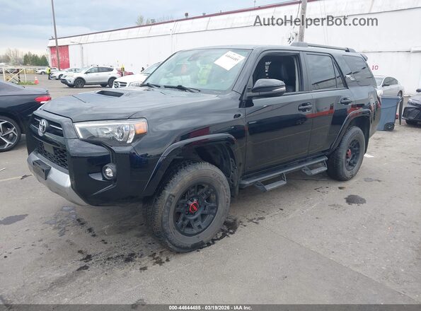 JTERU5JR5P6207010 2023 TOYOTA 4RUNNER Black Առջևի ձախ երեք քառորդ տեսարան