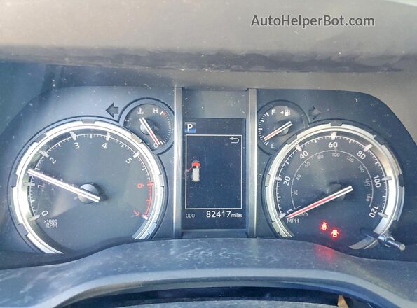 JTERU5JR7M5873495 2021 TOYOTA 4RUNNER Black Вид щитка приладів