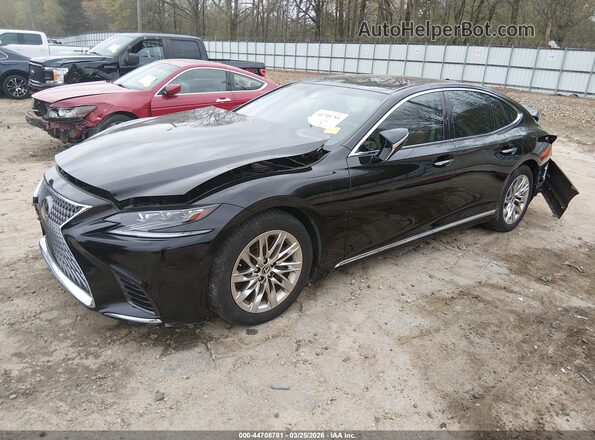 JTHB51FF3K5008089 2019 LEXUS LS 500 Black Առջևի ձախ երեք քառորդ տեսարան