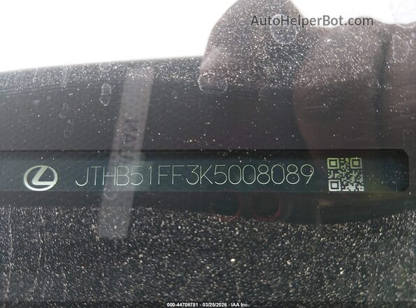 JTHB51FF3K5008089 2019 LEXUS LS 500 Black 