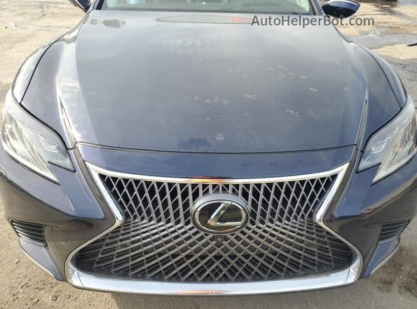 JTHB5LFF8J5005425 2018 LEXUS LS Blue უკანა სალონის ხედი