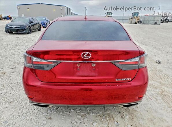 JTHBA1BL6GA000929 2016 LEXUS GS Red Հետևի տեսք