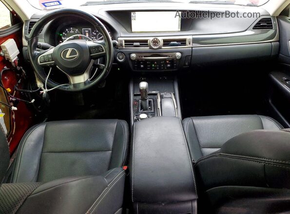 JTHBA1BL6GA000929 2016 LEXUS GS Red Առջևի վահանակի տեսք