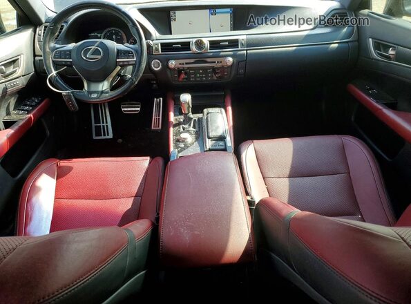 JTHBA1BL9HA004121 2017 LEXUS GS Black Dashboard view