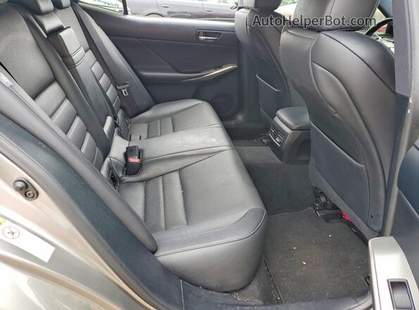 JTHBA1D20G5033907 2016 LEXUS IS Желто-коричневый Вид задних сидений