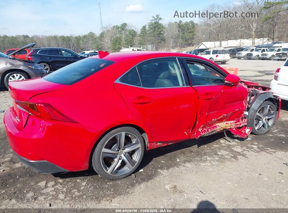 JTHBA1D21H5048286 2017 LEXUS IS 200T Red Widok z przodu
