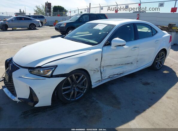 JTHBA1D24K5086635 2019 LEXUS IS 300 White წინა მარცხენა ხედი სამი მეოთხედიდან