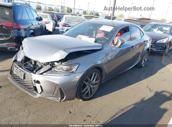 JTHBA1D24K5092693 2019 LEXUS IS 300 Gray წინა მარცხენა ხედი სამი მეოთხედიდან