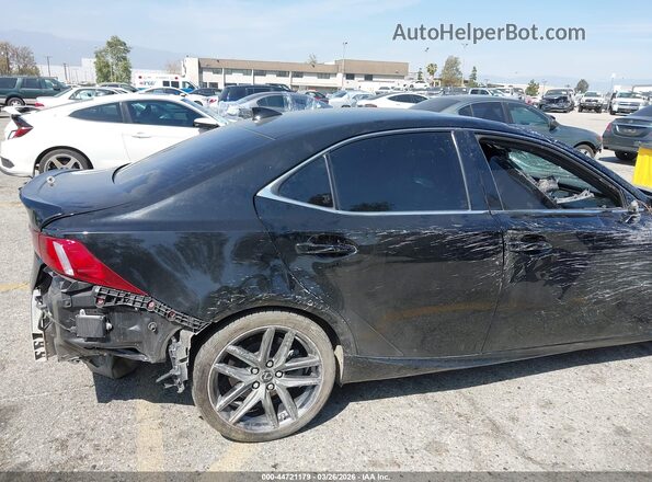 JTHBA1D25G5018965 2016 LEXUS IS 200T Black Widok zestawu wskaźników